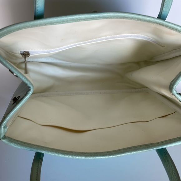 Longchamp aqua blue leather handbag - Picture 4 of 6